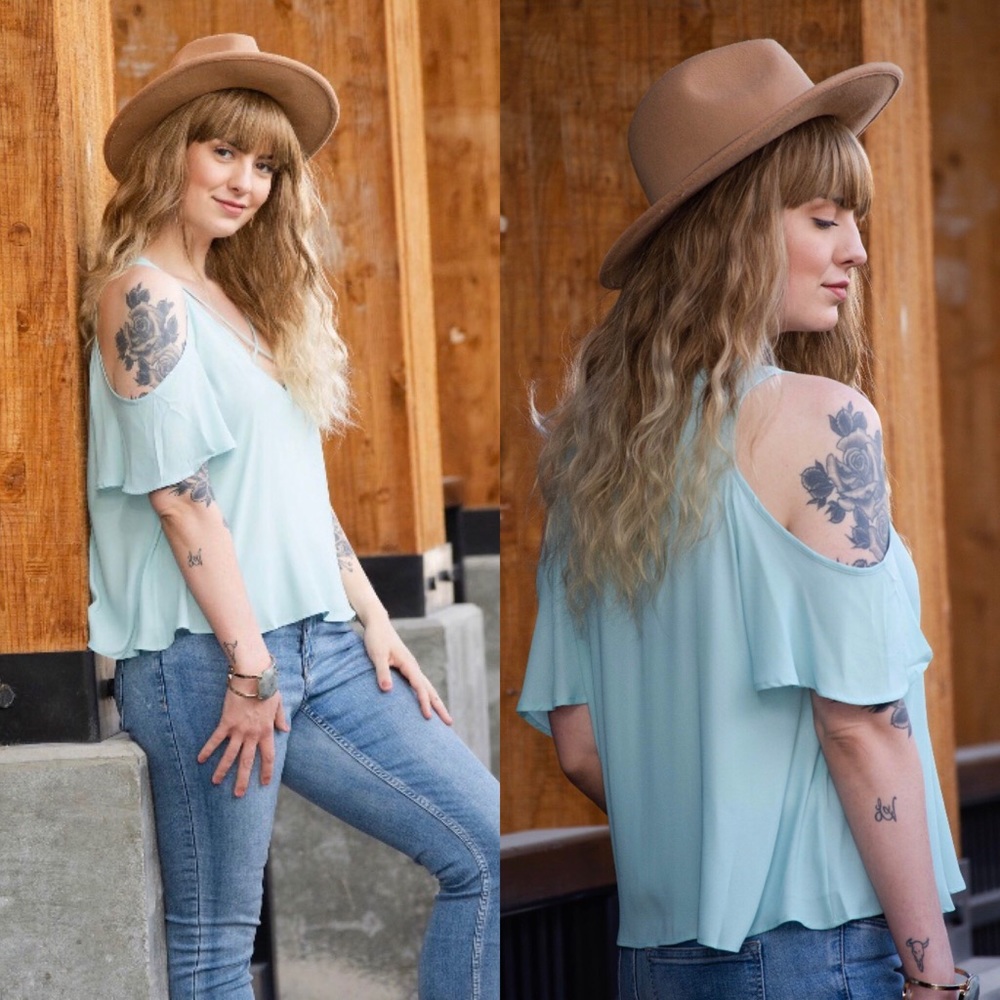 Beautiful light mint/pastel blouse